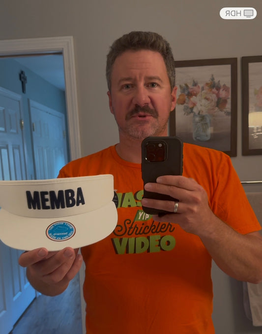 White/Navy MEMBA Imperial Tour Visor
