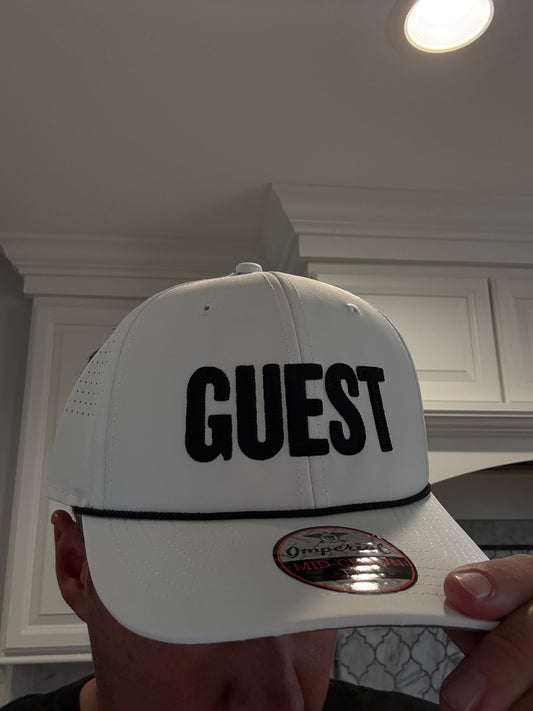 White/Black GUEST Imperial 7054 Performance Hat