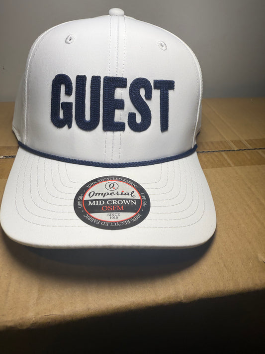 Yip Strickler GUEST Imperial 7054 White/Navy Hat